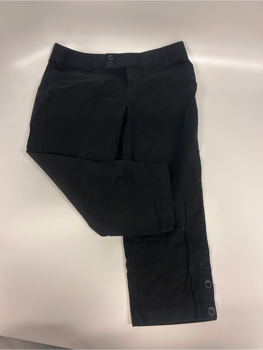 Black Women Anna Taylor Loft Capri Casual Pants